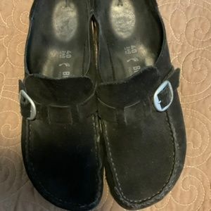 Birkenstock Buckley black suede sz 40